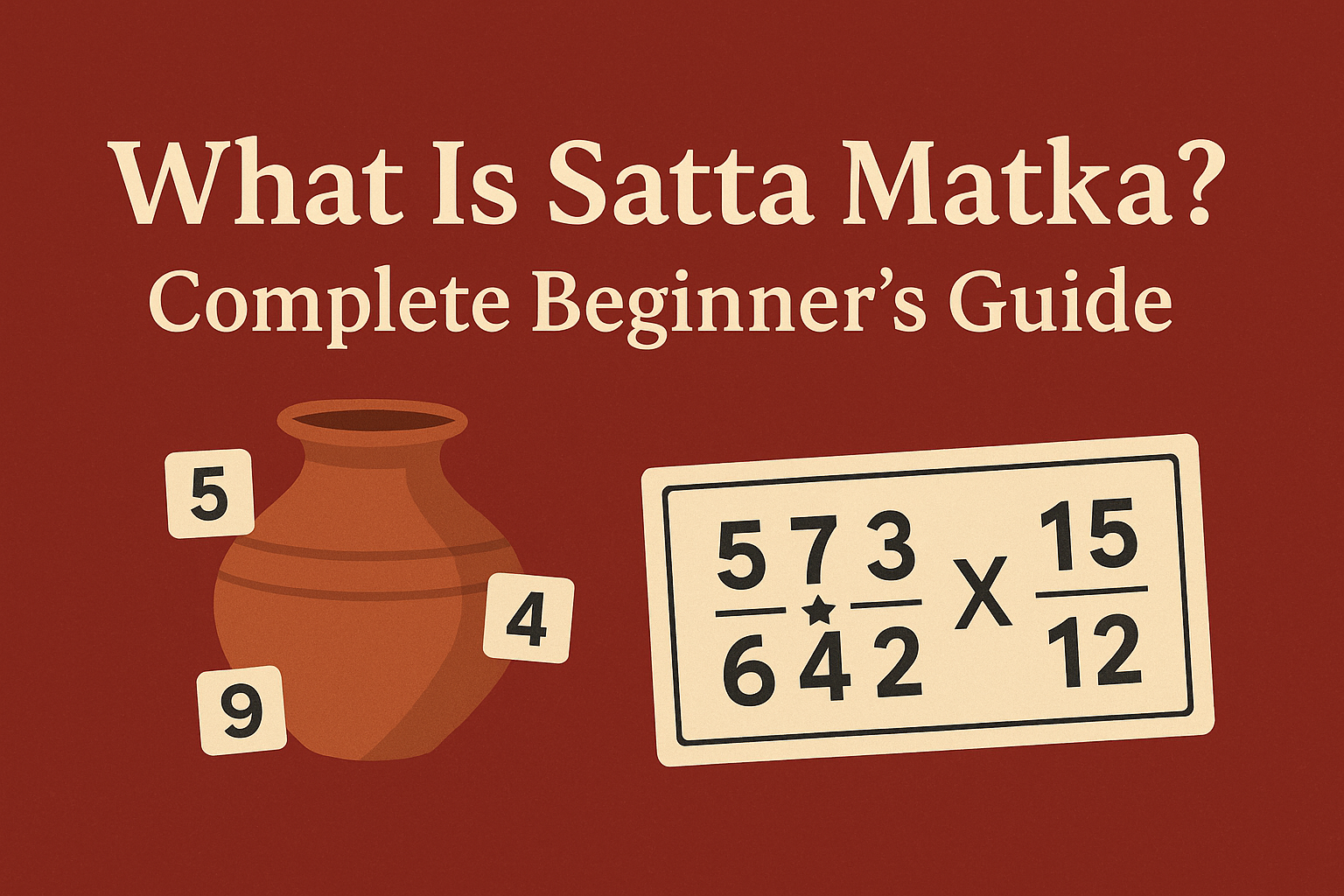 Satta Matka: Complete Beginner’s Guide